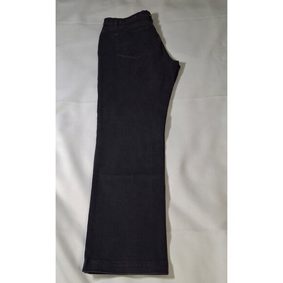 Santana Jeans Mid-Rise Straight Leg Black Wash Denim Jeans Size 10 - Picture 12 of 14